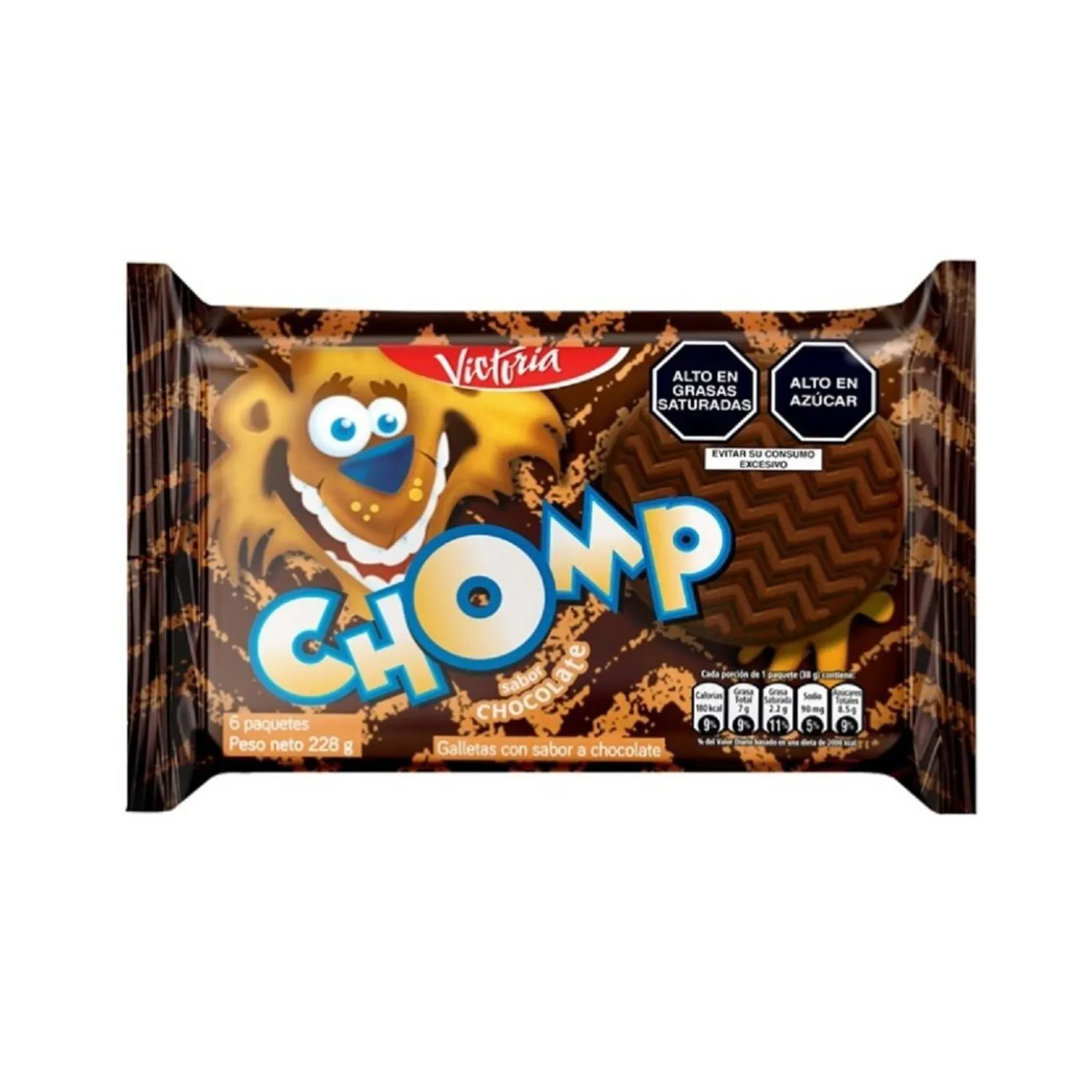 Galleta Chomp Chocolate Sixpack 228 g